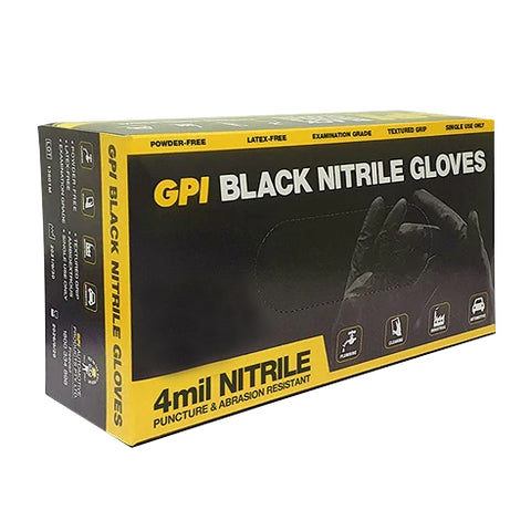 Black Nitrile Gloves 4 Mil