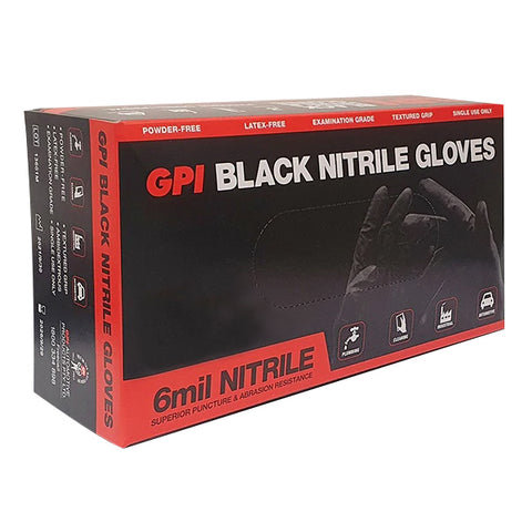Black Nitrile Gloves 6 Mil