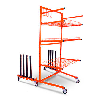 Multi Level Parts Storage Cart and Train