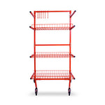 Velocity Multi Level Parts Storage Cart with 6 Hooks